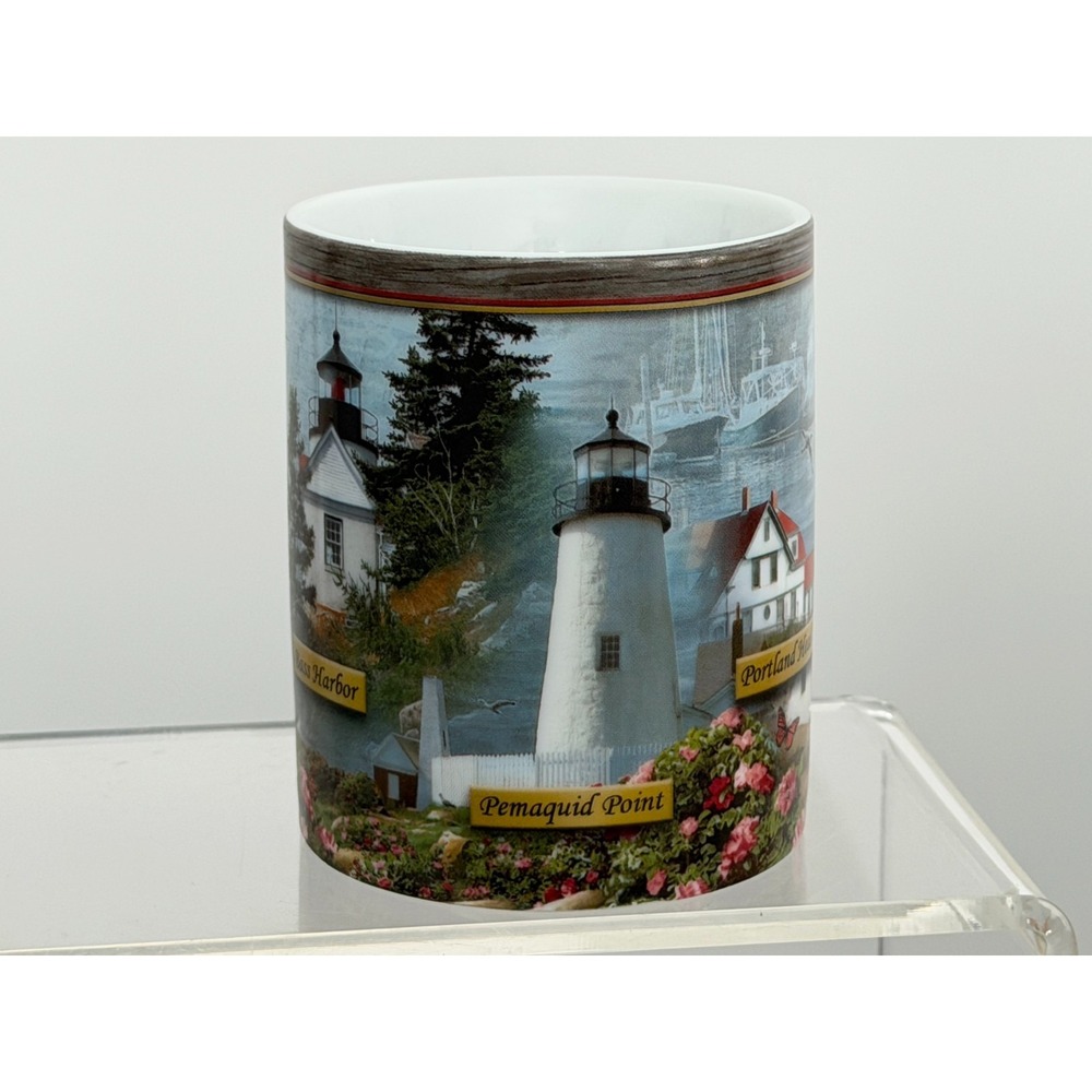 Cape Shore Maine Lighthouse Coffee Mug Cup 5 Different Lighthouses - Picture 3 of 6